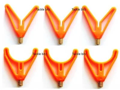 TJR TACKLE Orange V & U Head fishing tackle rod rest & butt rest for Rod Pods Bank Sticks