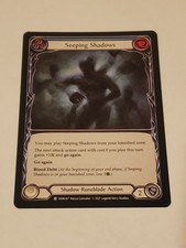 Seeping shadows (blue) Rare monarch 1st edition nm Flesh And Blood tcg