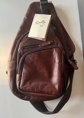 Scully Unisex Leather Sling Bag 929-44-F-25 - Image 1 of 4