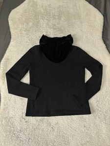 Vintage Lauren Ralph Lauren Velour Cowl Neck Wool/Cashmere Sweater Womens Small - Picture 1 of 6