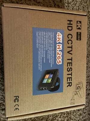 Probador de CCTV EVERSECU 5 en 1 compatible con cámara IP de hasta 4K pantalla IPS de 4 pulgadas Foto 1 de 3