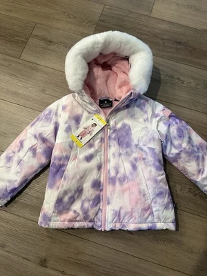 Spyder Girls Size 5 NWT Removable Fur Hood Winter Coat - Image 1 of 4