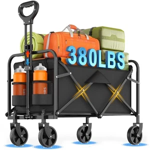 Carro plegable InBrave vagón de playa plegable con ruedas todo terreno -... - Imagen 1 de 6