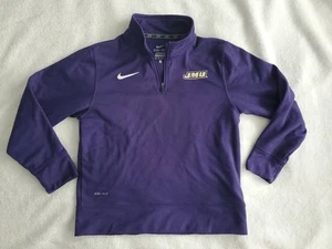 JMU Dukes Nike Dri Fit Youth XS 1/4 Zip Pullover Sweatshirt James Madison - Picture 1 of 7
