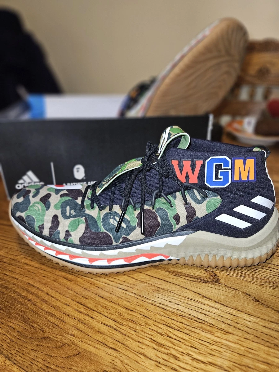 adidas A Bathing Ape x Dame 4 Green Camo - огромный выбор по