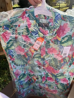 Camisa Hawaiana Margaritaville Para Hombre Clearwater Tropical Abotonada Talla XXL Foto 1 de 2