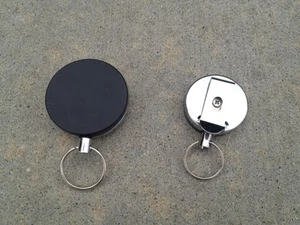 New 2pc Combo Retractable Pull Reel Key Chains with belt clip key chain. - Picture 1 of 2