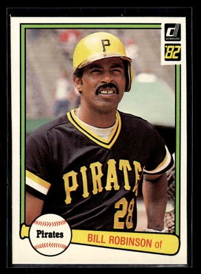 1982 Donruss Baseball #402 Bill Robinson "Set Break" Mint Pittsburgh Pirates - Image 1 of 2