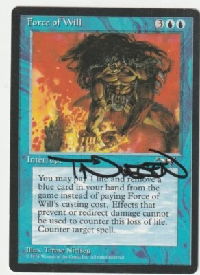 Alliances  MTG  Force of Will  Signed by  Terese Nielsen - Image 1 of 2