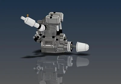 SAITO FA 30 S(H) engine 3D model .STEP .STP DIGITAL FILE (no real engine) - Image 1 of 2