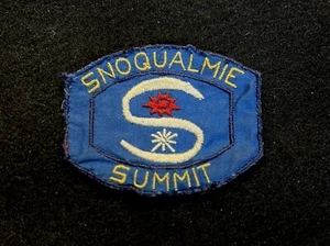 Parche de esquí de colección SNOQUALMIE (NOMBRE PERDIDO) AHORA SUMMIT OESTE WASHINGTON recuerdo - Imagen 1 de 3