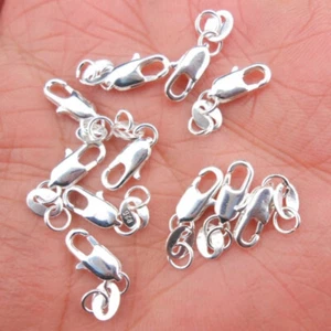 100pc Silver Lobster Spring Clasp Bracelet Necklace Connector DIY Making Jewelry - Picture 1 of 8