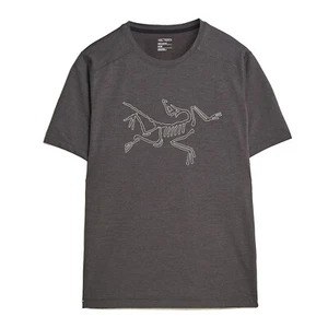 Arc'teryx Mens - Cormac Logo Shirt S/S Tee T-shirt - Black Heather - Picture 1 of 1