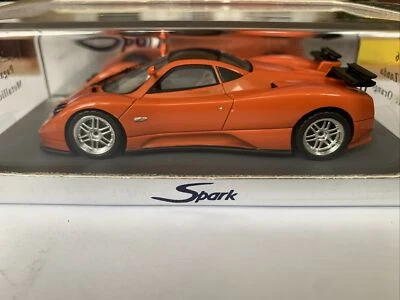 PAGANI ZONDA 1/43 RESIN CAR MODEL BY SPARK S0196 IN METALLIC ORANGE - Image 1 of 4