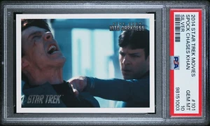 SPOCK CHASES KHAN 2014 Star Trek Movies SILVER /200 THE ONLY PSA 10 + COUPONS - Picture 1 of 3