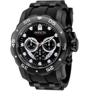 Invicta Pro Diver Hombres 48Mm Acero Inoxidable Negro Dial Negro Cronógrafo Cuarzo con - Imagen 1 de 2