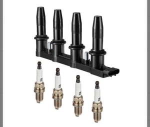 Ignition Coil & 4X Iridium Spark Plug for Chevrolet Cruze Sonic Aveo5 1.8L UF620 - Picture 1 of 5