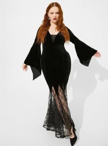 Vestido Torrid Maven Disfraz Halloween Terciopelo Acanalado Nuevo con Etiquetas Nuevo 3X - Imagen 1 de 10