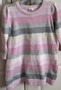 BABY GAP Ink & Grey Knitted JUMPER DRESS - Age 2 Years - Picture 1 of 3