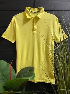 Luxury Vèrsace Men Yellow Polo Shirt Size XS Medusa Logo - Picture 1 of 5