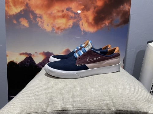 Taglia 7 RARE Nike SB Shane Midnight Rosa Navy Oxford
