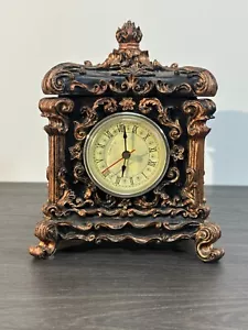 Reloj Abrigo Vintage Adornado, Joyero Reloj FUNCIONA, Compartimento Secreto - Imagen 1 de 17
