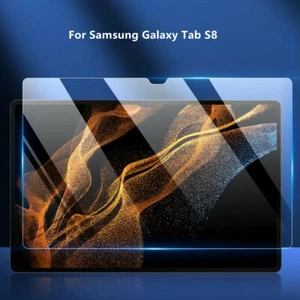 For Samsung Galaxy Tab S8 Ultra S8+ Protective Tempered Glass Screen Protector - Picture 1 of 11