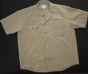 Cabelas Erwachsene XL Button Down Kurzarm Hemd Khaki Freizeit Baumwolle Herren - Bild 1 von 18