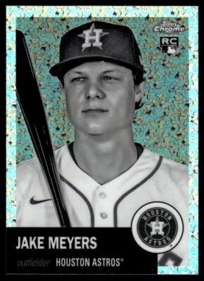 2022 TOPPS CHROME PLATINUM BLACK AND WHITE Jake Meyers Rookie Houston Astros - Image 1 of 2