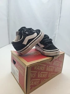 FURGONETAS OLD SKOOL LIGERAMENTE USADAS NEGRO BLANCO niño pequeño TALLA 2 VN000D3YBLK - Imagen 1 de 7