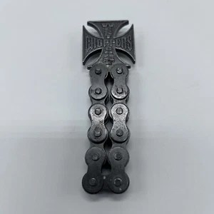 WEST COAST CHOPPERS Iron Cross Logo Motorcycle Chain Beer Bottle Opener Bar Pub - Picture 1 of 9