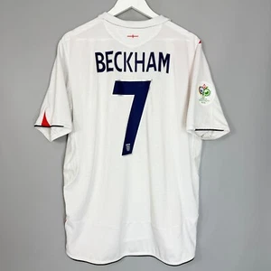 CAMISETA DE FÚTBOL LOCAL INGLATERRA 2006 2007 UMBRO #7 BECKHAM - Imagen 1 de 6