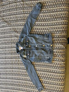 Tommy Bahama Denim Trucker Jean Jacket Kids Size 8 Blue New With Tags Pockets - Picture 1 of 5