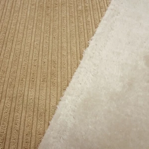 Tejidos Cord con lado de piel sintética Breitcord beige tela de chaqueta tela de abrigo - Imagen 1 de 6