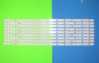(9) Tiras de retroiluminación LED JVC OEM para LT-50MAW705, LT-50MA877, LT-49MA875, 50C61 Foto 1 de 4