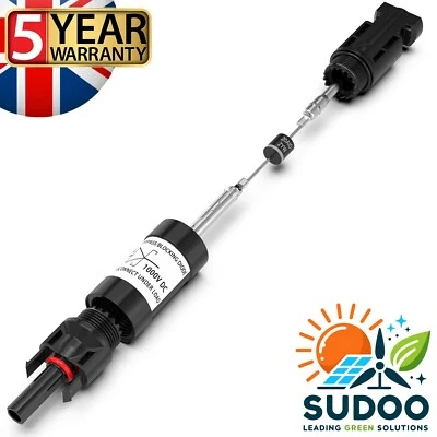 Sudoo Solar Sperrdiode Schottky 20A Inline wasserdicht