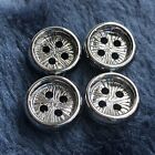 6X Round Flat Silver Buttons 16mm Sewing Button for Jacket Coat DIY Scrapbooking