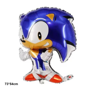 SONIC THE HEDGEHOG SHAPE 30" FOIL BIRTHDAY PARTY BALLOON UK - Picture 1 of 1
