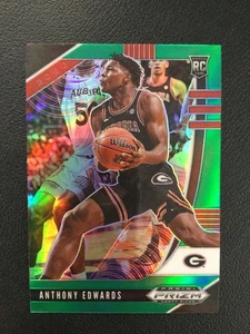 2020 Panini Prizm Draft Picks Collegiate #1 Anthony Edwards Green Georgia - Picture 1 of 2
