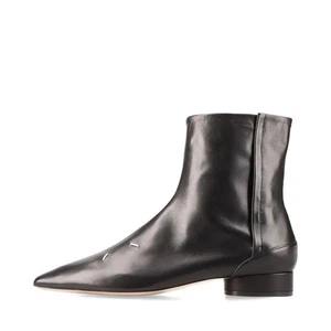 Maison Margiela Leather Boots EU38 Ladies' Black 22 58WU0280 4 stitches Box Ther - Picture 1 of 18