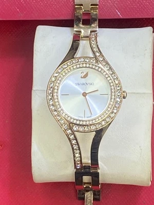 施华洛世奇 5377563 女士手表展示蓝色水晶金色 G2U — 第 1/4 张图片