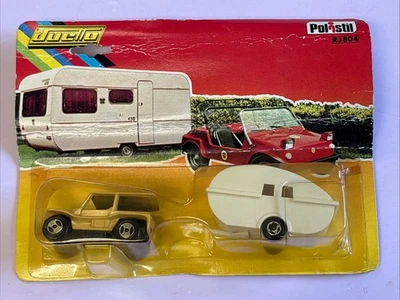 VINTAGE 1978 Polistil Duetto RJ 804 Dune Buggy & Trailer ~ Made in Italy ~ LEGGI - Immagine 1 di 4