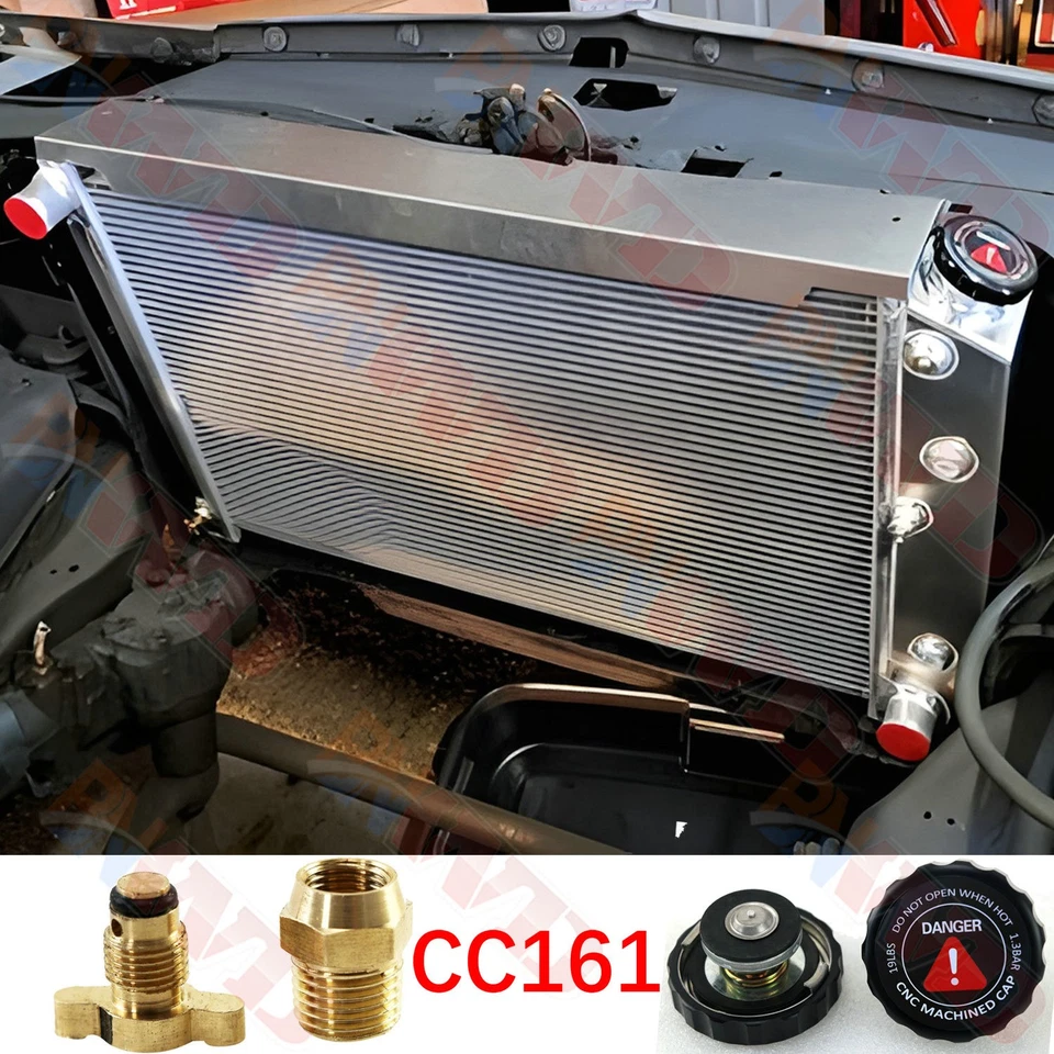 4 Row Aluminum Radiator for 1973-1986 81 Chevy/GMC C/K C10 C20 C30 K10 K20 K30 - Imagem 1 de 4