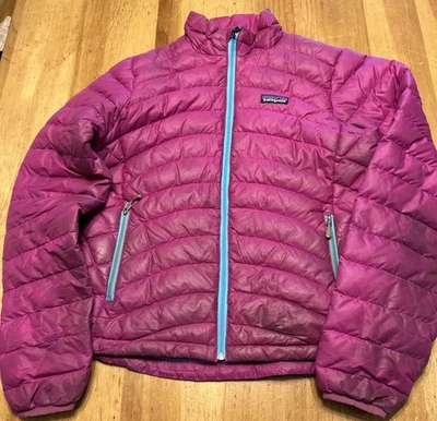 Chaqueta Suéter Patagonia Plumón Mujer Mediana Rosa Berry Puffer 84682 Defectos Foto 1 de 4