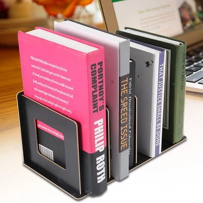 Wooden DIY Multi-Tier DVD CD Media Storage Rack Bookcase Stand Black - image 1 of 4