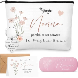 Set Regalo per Nonna Regali Di Compleanno Natale Festa Includere 1 Borsa per Cos - Foto 1 di 12