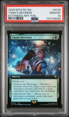 2025 Magic The Gathering Final Fantasy Commander #0125 Yuna'S Decision PSA10 - Image 1 of 2