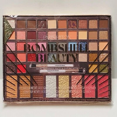 Paleta Paris Hilton Bombshell Beauty 54 PC Ultimate Face & Eye nueva sin caja Foto 1 de 2