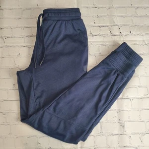 And1 Boys Jogger Medium Pull On Track Pants Blue Heavyweight Lined Drawstring - Picture 1 of 9
