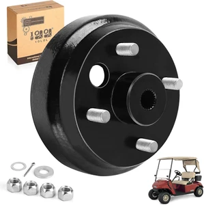 Golf Cart Brake Drum Hub Assembly for EZGO TXT PDS 1982-Up Electric & 1982-1993 - Picture 1 of 9